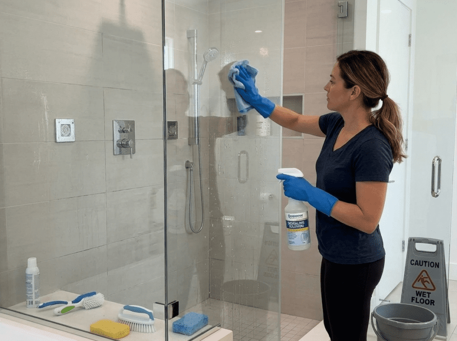 steam shower cleaning tips UAE