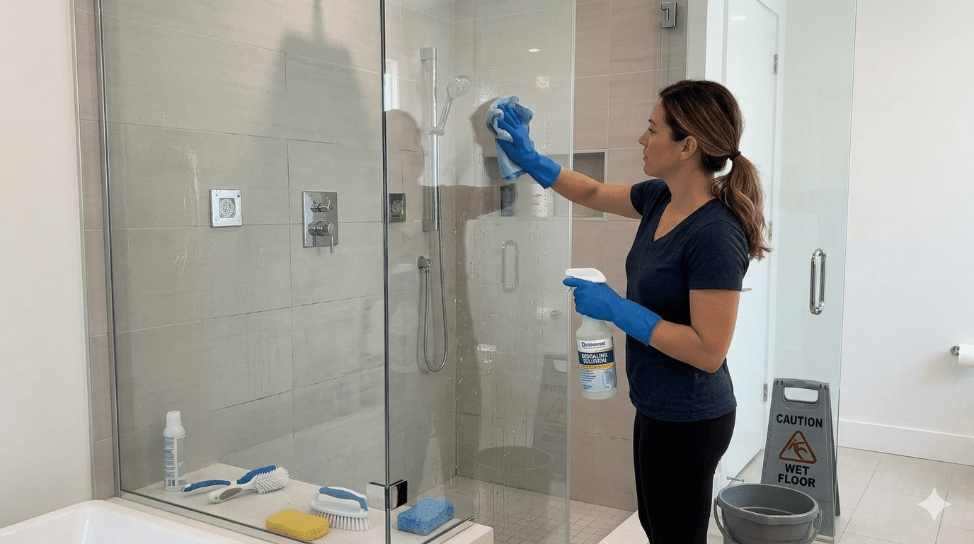 steam shower cleaning tips UAE