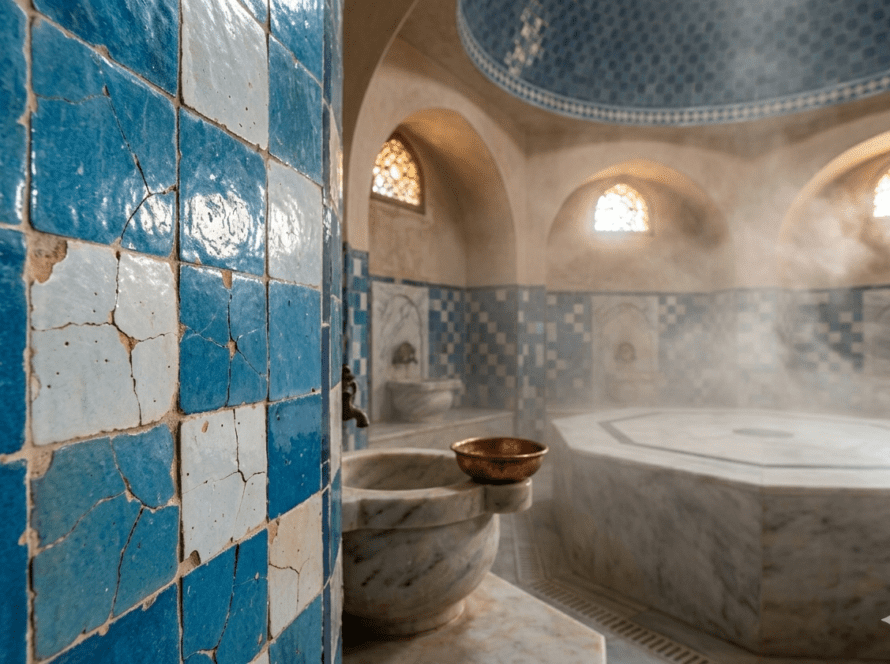 Zellige Tile Cracking in UAE Hammams — Causes and How to Restore Them