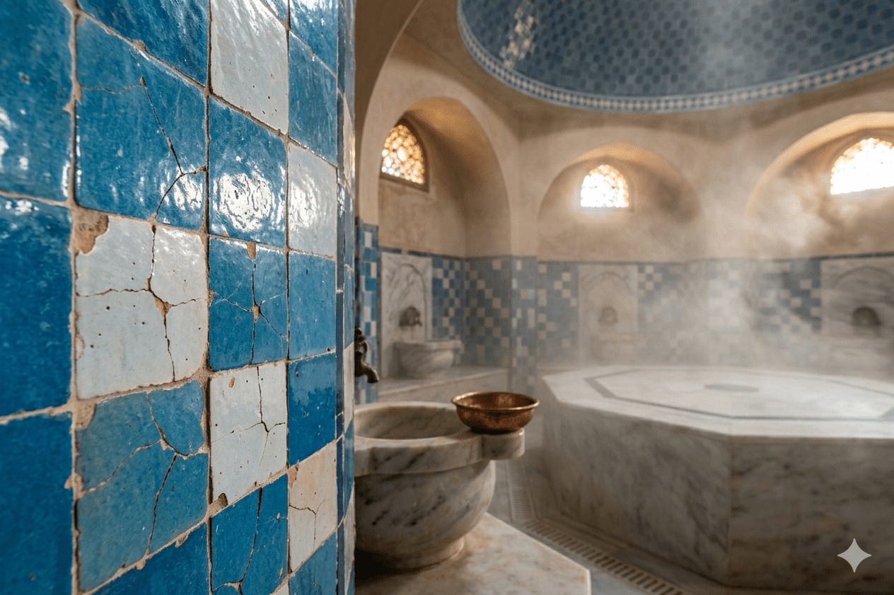 Zellige Tile Cracking in UAE Hammams — Causes and How to Restore Them